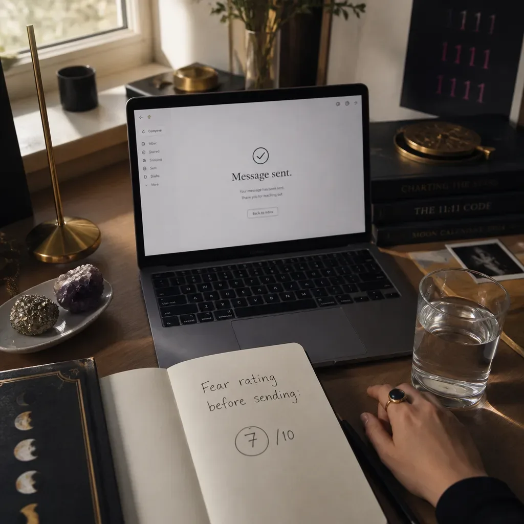 Notebook tracking fear after a visible action